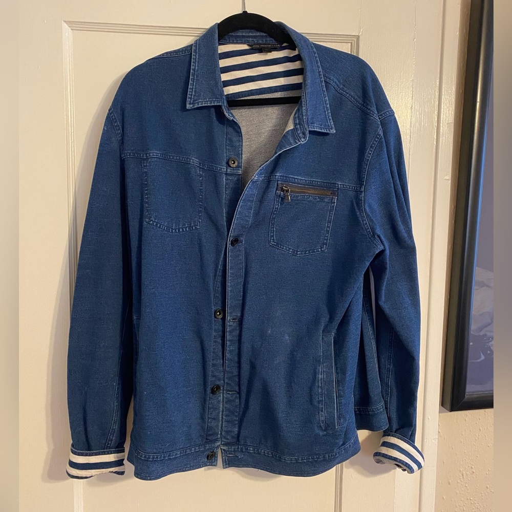John Varvatos Jean Jacket with buttons